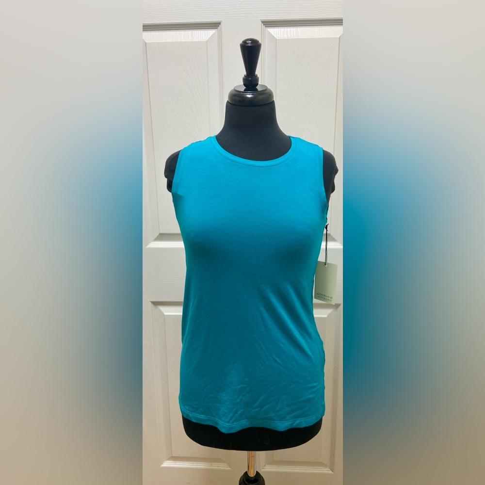NWT Aqua Tank Top Adrienne Vittadini XS